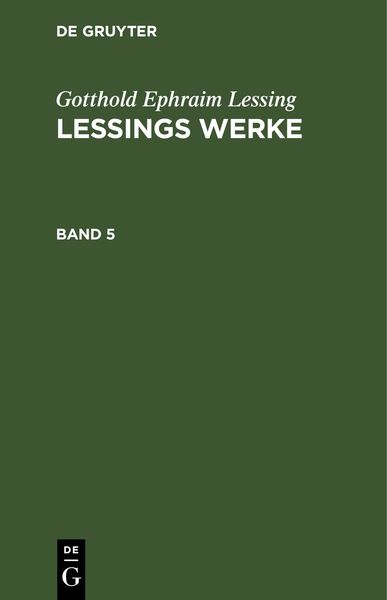 Produktbild: Lessings Werke. Band 5