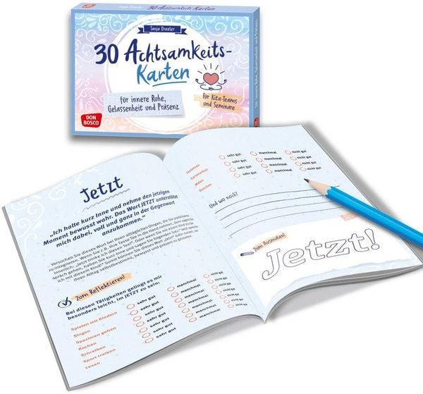 Produktbild: 30 Achtsamkeitskarten f&uuml;r innere Ruhe, Gelassenheit und Pr&auml;senz