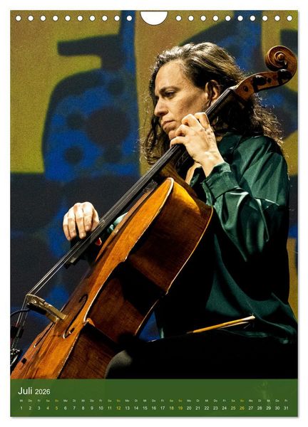 Produktbild: Women singing and playing Jazz (Wandkalender 2026 DIN A4 hoch), CALVENDO Monatskalender