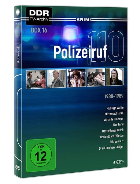 Produktbild: Polizeiruf 110 - Box 16 (DDR TV-Archiv) mit Sammelr&uuml;cken [4 DVDs]
