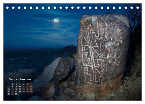 Produktbild: Kraftpl&auml;tze der Indianer (Tischkalender 2026 DIN A5 quer), CALVENDO Monatskalender