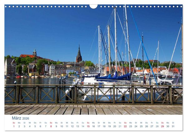 Produktbild: Flensburg 2026. Impressionen rund um den Hafen (Wandkalender 2026 DIN A3 quer), CALVENDO Monatskalender