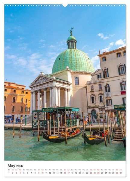 Produktbild: Italy, Venice - Immortal City on Water (Wall Calendar 2026 DIN A2 portrait), CALVENDO 12 Month Wall Calendar