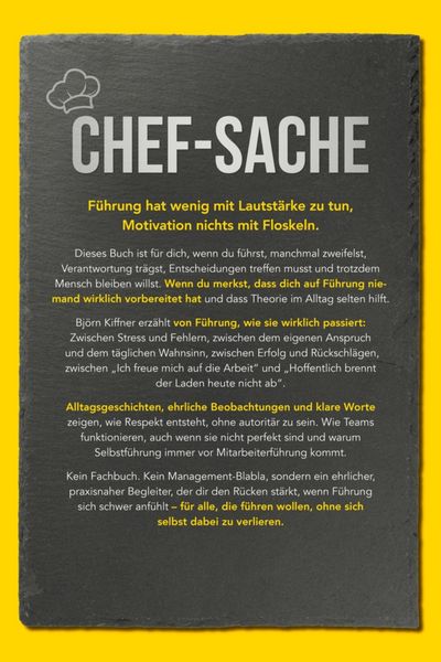 Produktbild: Chef-Sache: Was F&uuml;hrungskr&auml;fte von K&uuml;chenchefs lernen k&ouml;nnen