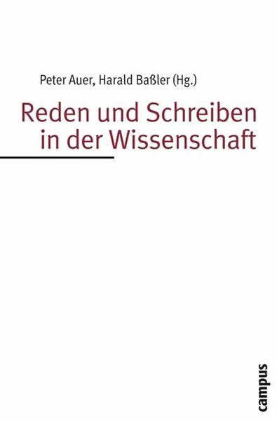Produktbild: Reden und Schreiben in der Wissenschaft