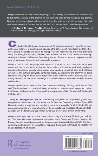 Produktbild: The New Contextual Therapy