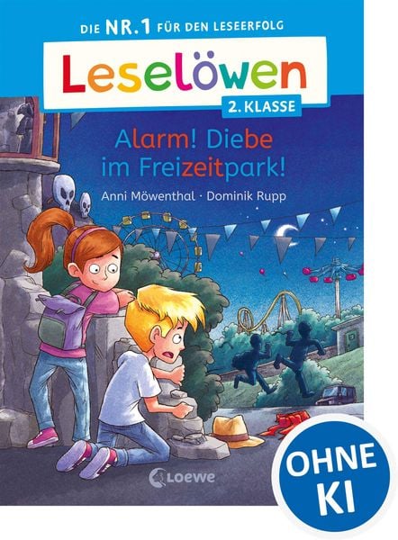 Produktbild: Lesel&ouml;wen 2. Klasse - Alarm! Diebe im Freizeitpark!