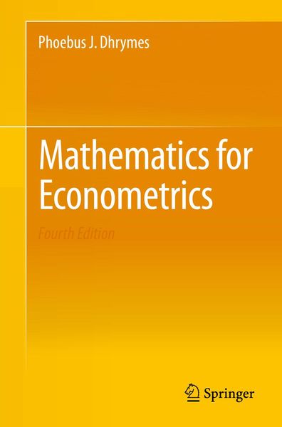 Produktbild: Mathematics for Econometrics