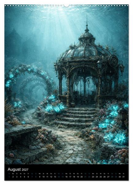 Produktbild: Aetherion &ndash; Die versunkene Stadt (Wandkalender 2027 DIN A2 hoch), CALVENDO Monatskalender