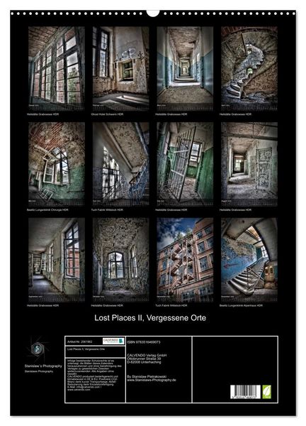 Produktbild: Lost Places II, Vergessene Orte (Wandkalender 2026 DIN A2 hoch), CALVENDO Monatskalender