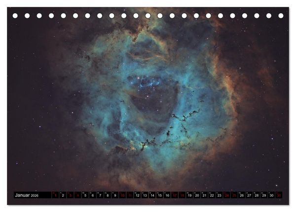 Produktbild: Ein Streifzug durch das Universum (Tischkalender 2026 DIN A5 quer), CALVENDO Monatskalender