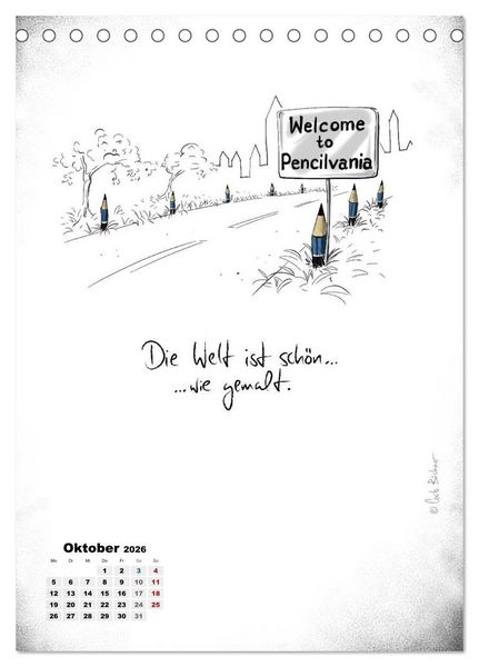 Produktbild: NEUES JAHR, NEUER SPASS... (Tischkalender 2026 DIN A5 hoch), CALVENDO Monatskalender