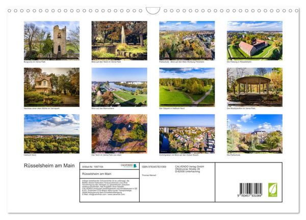 Produktbild: R&uuml;sselsheim am Main (Wandkalender 2026 DIN A3 quer), CALVENDO Monatskalender