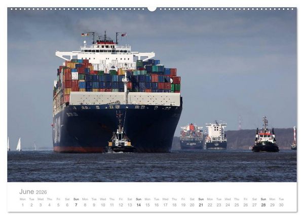 Produktbild: Fascination of Shipping On board around the world (High Quality Premium Wall Calendar 2026 DIN A2 landscape),CALVENDO 12 Month Wall Calendar