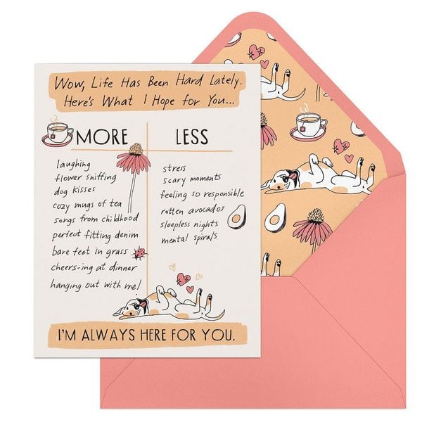 Produktbild: 6-Pack Em & Friends Julia Rothman Empathy More/Less Greeting Cards