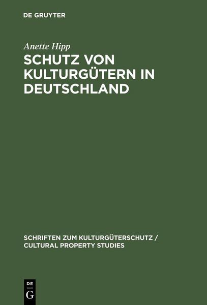 Produktbild: Schutz von Kulturg&uuml;tern in Deutschland