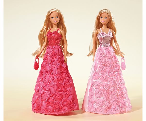 Produktbild: Puppe Steffi Love Princess Gala Fashion rot rosa 2fach sortiert