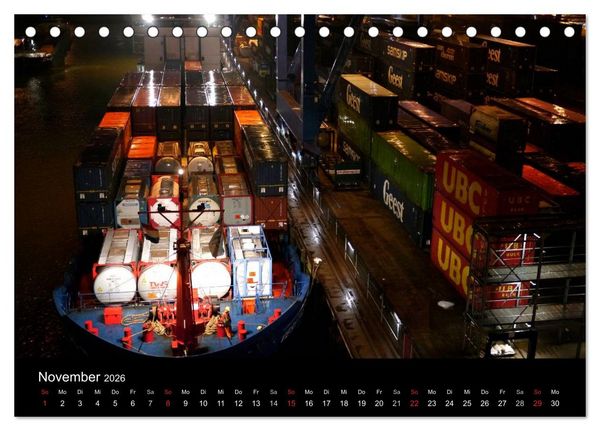 Produktbild: Containerwelten (Tischkalender 2026 DIN A5 quer), CALVENDO Monatskalender