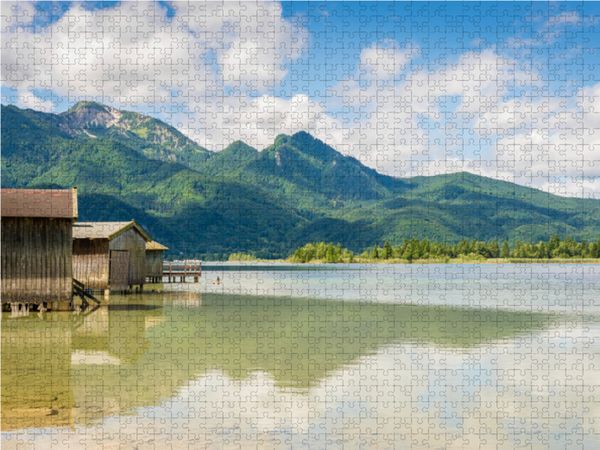 Produktbild: CALVENDO Puzzle Sommer am Kochelsee | 1000 Teile Lege-Gr&ouml;&szlig;e 64x48cm Foto-Puzzle f&uuml;r gl&uuml;ckliche Stunden