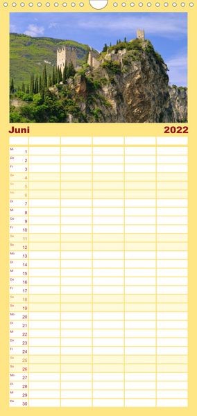 Produktbild: Familienplaner Gardasee (Wandkalender 2022 , 21 cm x 45 cm, hoch)