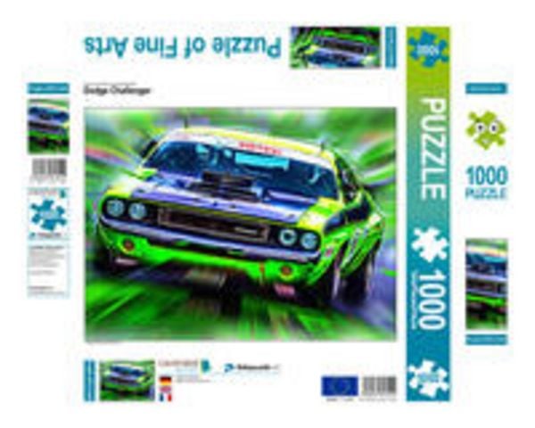CALVENDO Puzzle Dodge Challenger | 1000 Teile Lege-Größe 64x48cm Foto-Puzzle für glückliche Stunden