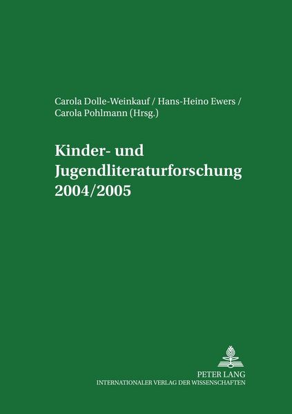 Produktbild: Kinder- und Jugendliteraturforschung 2004/2005