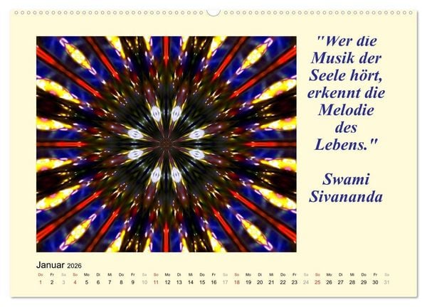 Produktbild: Meditation - Asiatische Weisheiten (Wandkalender 2026 DIN A2 quer), CALVENDO Monatskalender