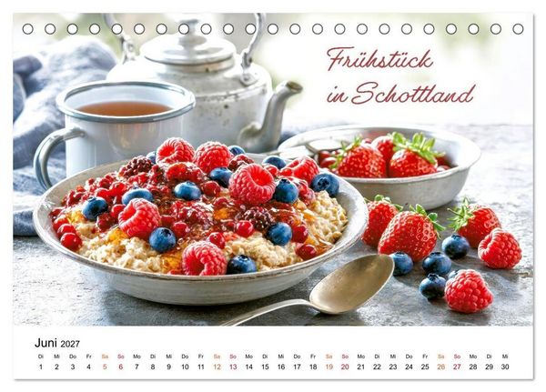 Produktbild: Fr&uuml;hst&uuml;cksreise durch Europa (Tischkalender 2027 DIN A5 quer), CALVENDO Monatskalender