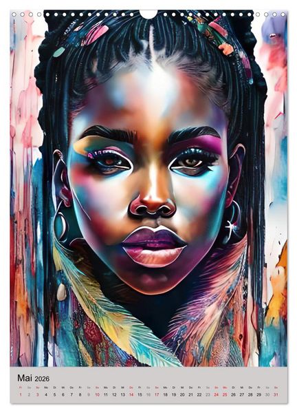 Produktbild: Portraits afrikanischer Frauen (Wandkalender 2026 DIN A3 hoch), CALVENDO Monatskalender