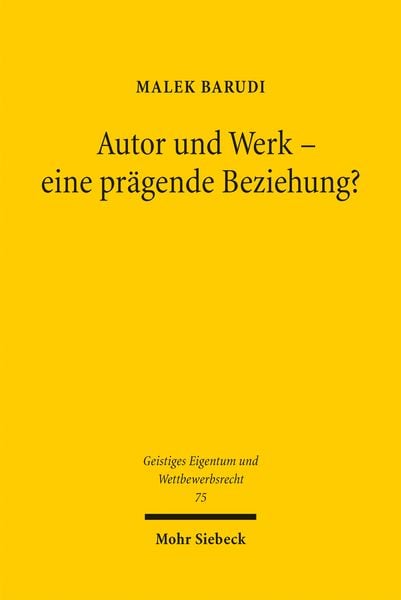 Produktbild: Autor und Werk - eine pr&auml;gende Beziehung?