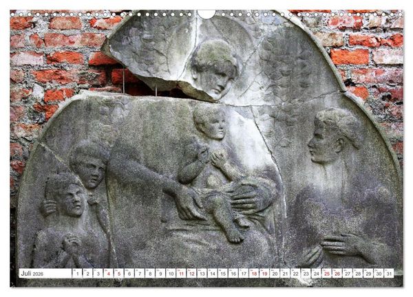 Produktbild: Alte Grabdenkm&auml;ler (Wandkalender 2026 DIN A3 quer), CALVENDO Monatskalender