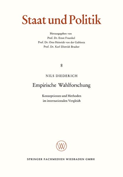 Produktbild: Empirische Wahlforschung