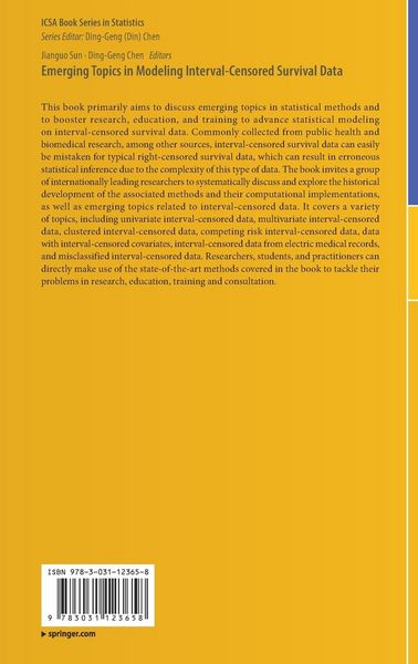 Produktbild: Emerging Topics in Modeling Interval-Censored Survival Data