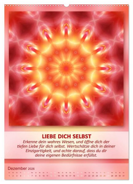 Produktbild: Light Energy Mandalas - Kalender - Vol. 2 (Wandkalender 2026 DIN A2 hoch), CALVENDO Monatskalender