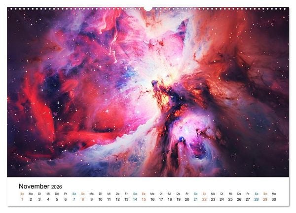Produktbild: Strahlende Sternennebel (Wandkalender 2026 DIN A2 quer), CALVENDO Monatskalender