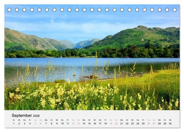 Produktbild: Sommer im Lake District (Tischkalender 2026 DIN A5 quer), CALVENDO Monatskalender