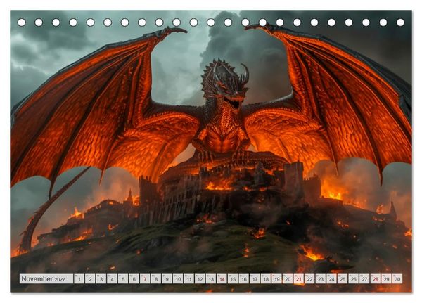 Produktbild: Beowulf &ndash; Die Saga des Drachenbezwingers (Tischkalender 2027 DIN A5 quer), CALVENDO Monatskalender