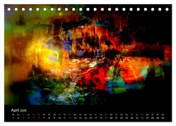 Produktbild: MEDIA-ART Der Kunstkalender (Tischkalender 2026 DIN A5 quer), CALVENDO Monatskalender