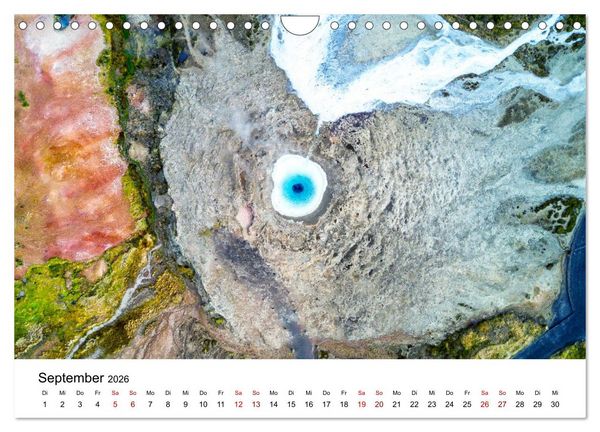 Produktbild: Island Luftaufnahmen (Wandkalender 2026 DIN A4 quer), CALVENDO Monatskalender