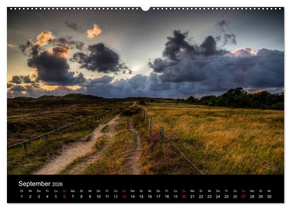 Produktbild: Sylt Morsumer Kliffabende Fotografien von Tobias Thiele (Wandkalender 2026 DIN A2 quer), CALVENDO Monatskalender