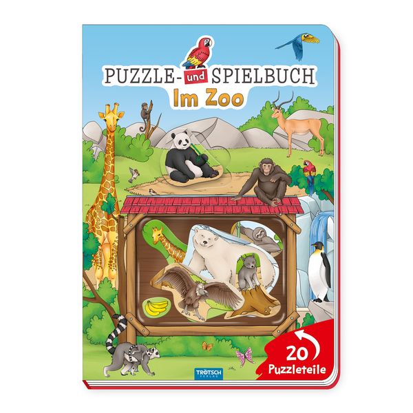 Trötsch Puzzlebuch Spielbuch Im Zoo, Gebundene Ausgabe von , Trötsch Verlag GmbH & Co. KG, 978-3-96552-563-4