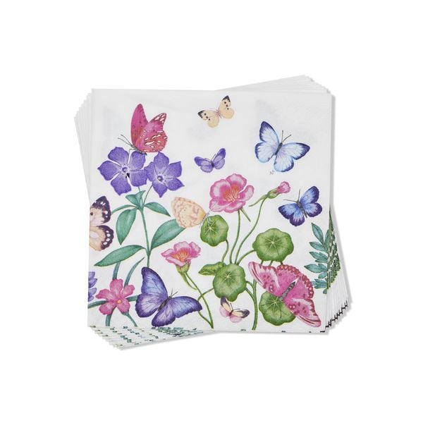 Produktbild: Serviette "Schmetterling", 25 x 25 cm