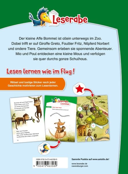 Produktbild: Leserabe Sonderausgaben - Lustige Tiergeschichten zum Lesenlernen
