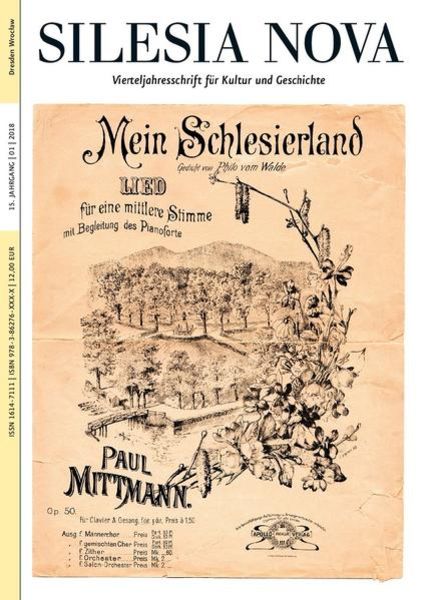 Silesia Nova. Zeitschrift für Kultur und Geschichte / Silesia Nova, Taschenbuch von , Neisse Verlag, 9783862762521