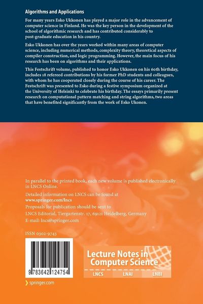 Produktbild: Algorithms and Applications