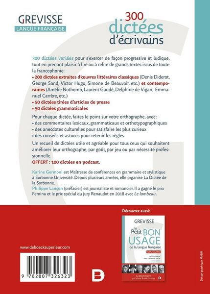 Produktbild: 300 dictees d'ecrivains