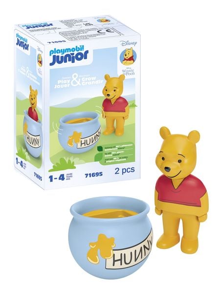 PLAYMOBIL JUNIOR & Disney 71695 - Winnie Puuhs Stehauf-Honigtopf