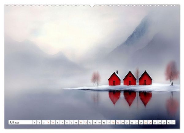Produktbild: Wintertr&auml;ume &ndash; Zauberhafte Landschaften (hochwertiger Premium Wandkalender 2026 DIN A2 quer), Kunstdruck in Hochglanz