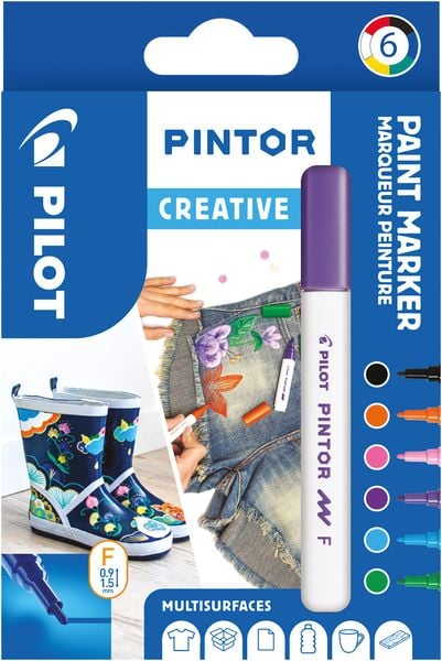 Produktbild: PILOT Marker Pintor FUN fein 6er Set