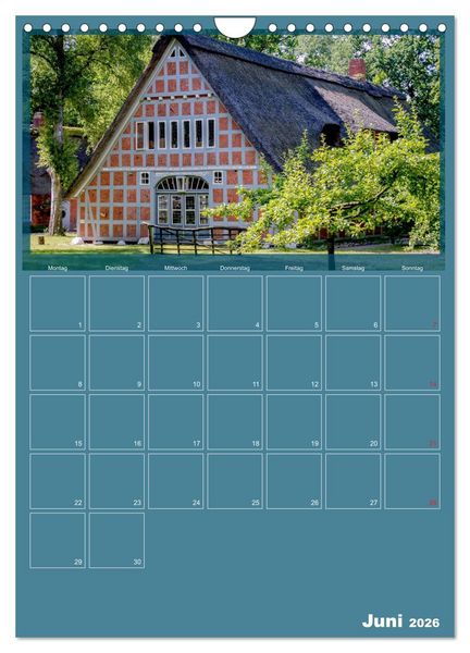 Produktbild: Worpswede - K&uuml;nstlerdorf unter weitem Himmel (Wandkalender 2026 DIN A4 hoch), CALVENDO Monatskalender